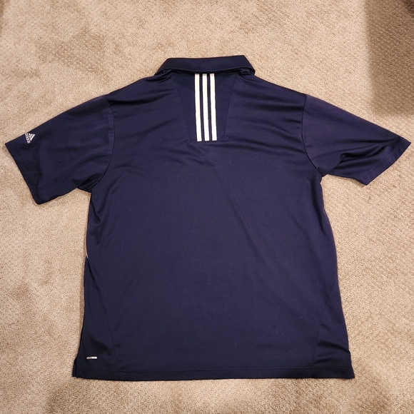 University of Michigan Adidas navy tech polo, men's large - Picture 2 of 7
